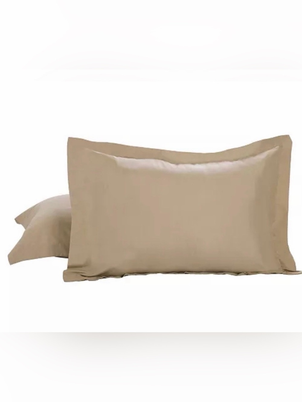 TODAYS HOME Microfiber Tailored Collection Set of 2 Standard Pillow Shams NWT